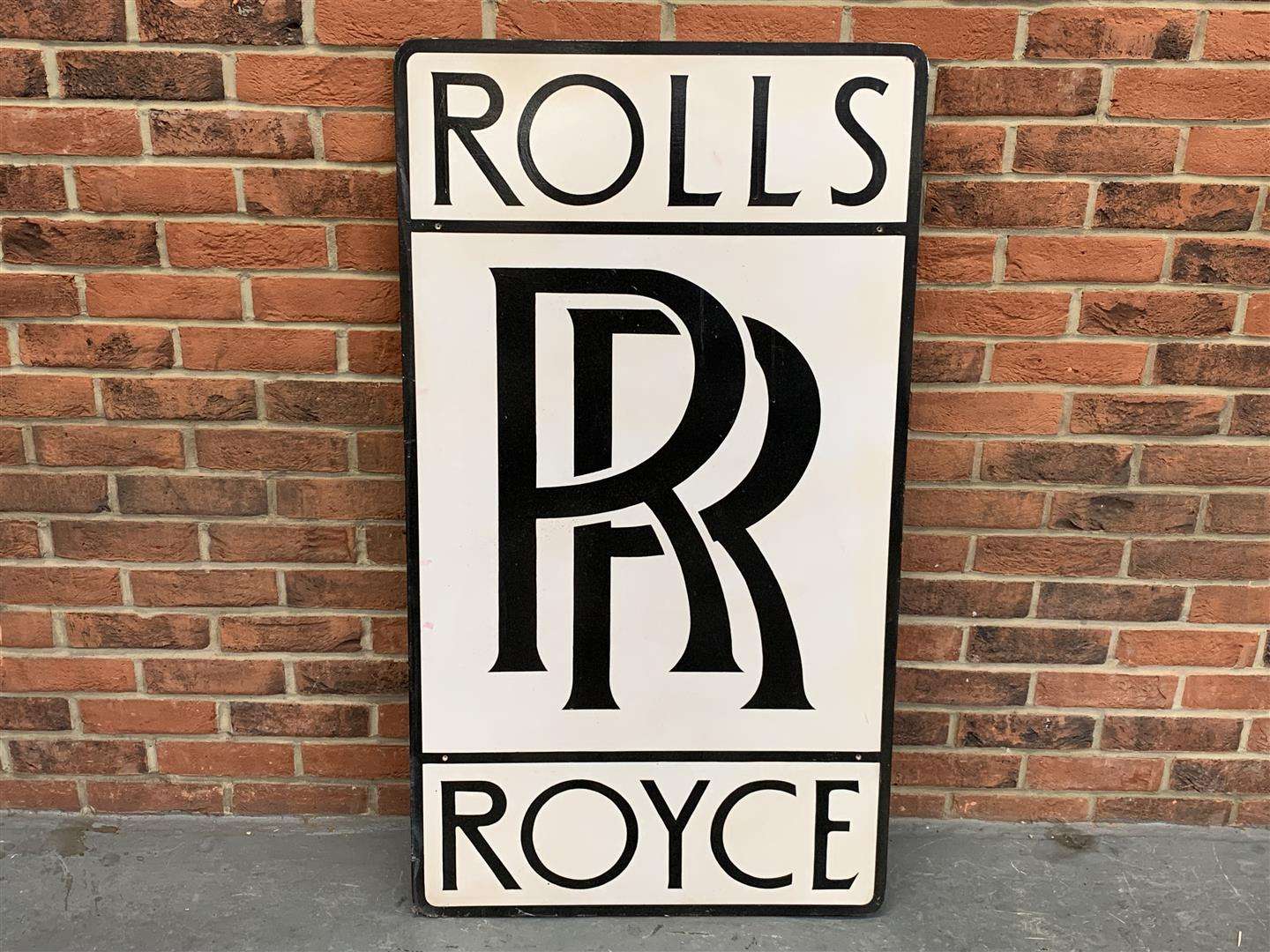 <p>Rolls Royce Painted On Board Sign&nbsp;</p>