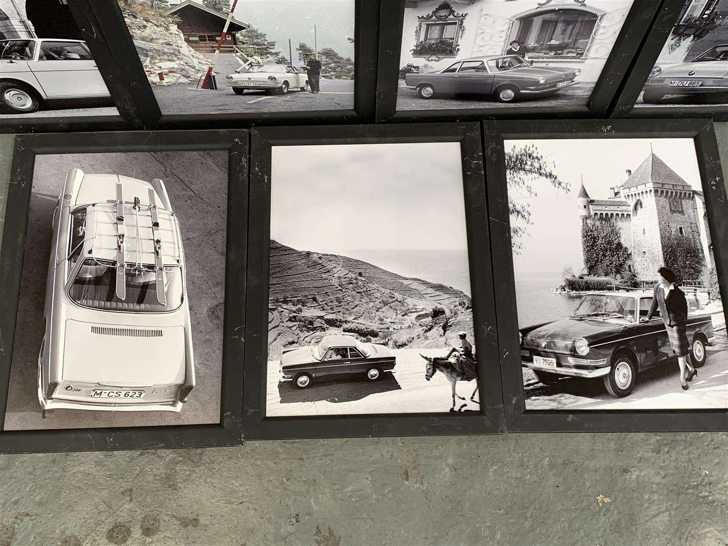 <p>Ex Goodwood 7 plastic framed BMW prints</p>