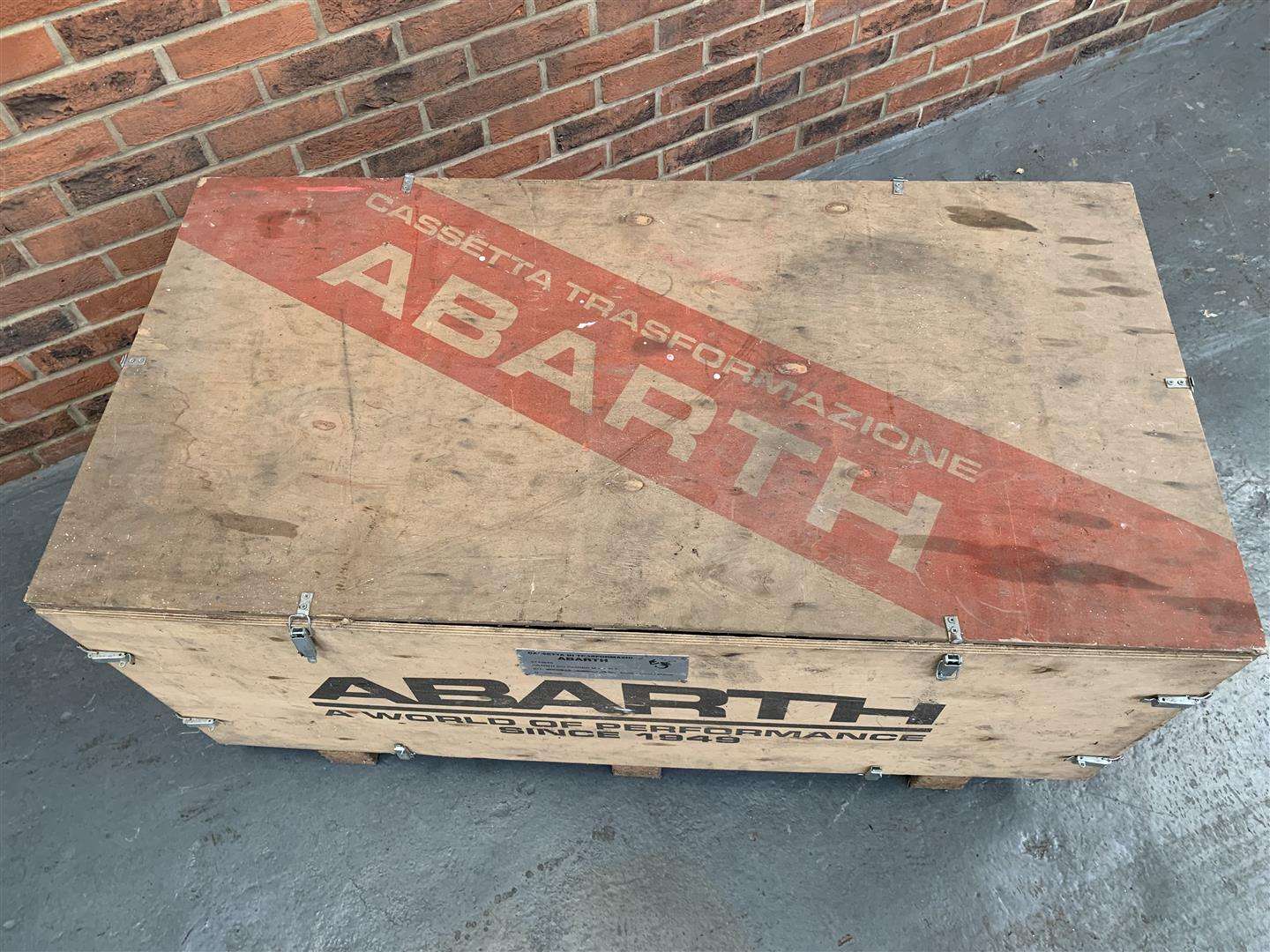 <p>Ex Goodwood Abarth transportation crate</p>