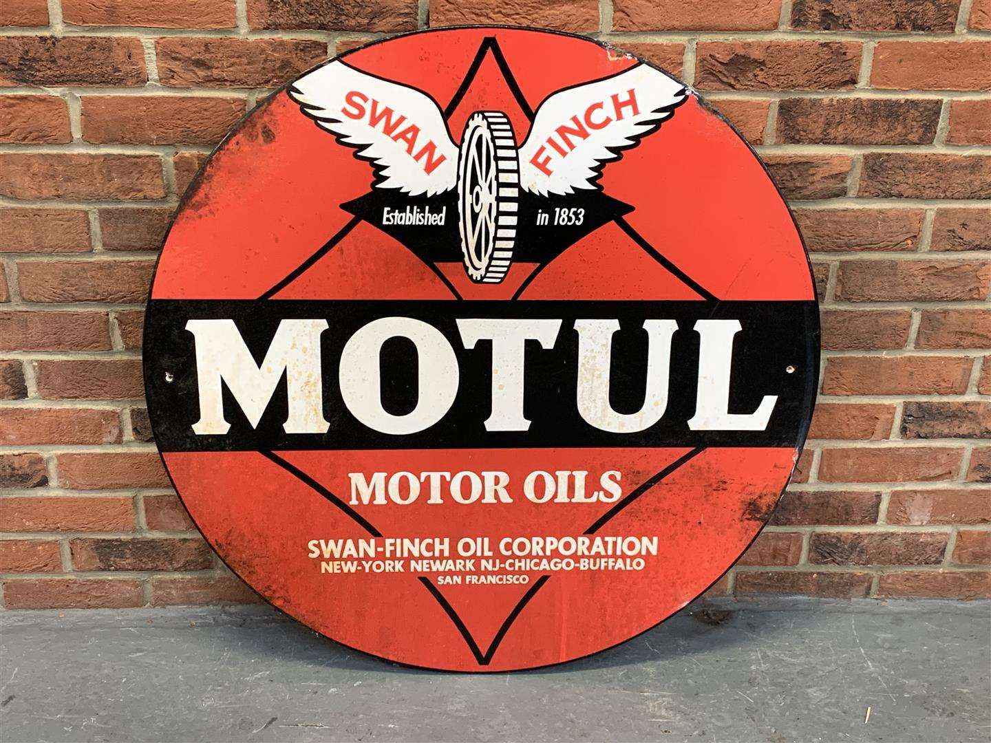 <p>Motul Motor Oils Painted Sign&nbsp;</p>