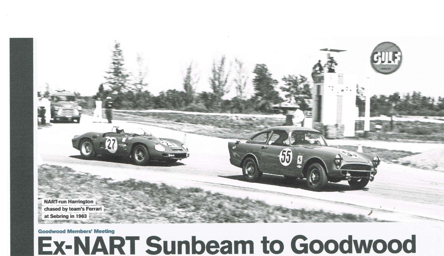 <p>Ex-NART Sunbeam Harrington Le Mans Race Door</p>