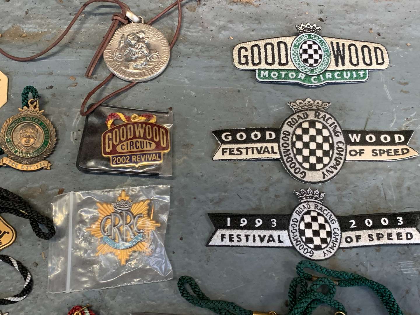 <p>Quantity Of Goodwood Members Badges Etc</p>