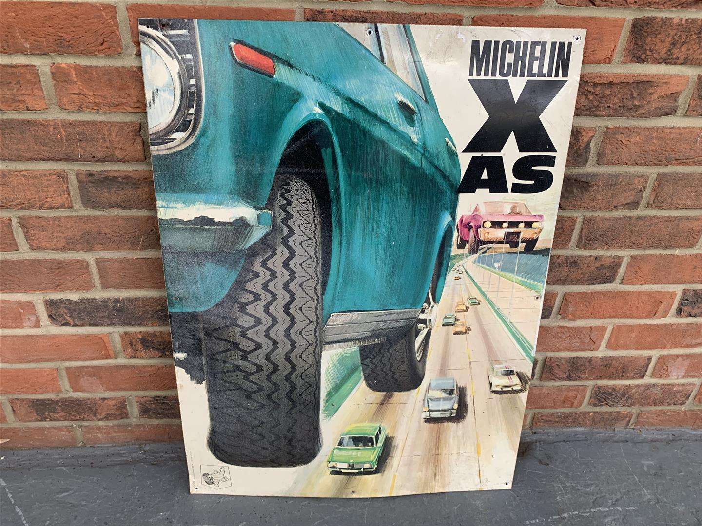 <p>Tin Michelin XAS Tyres Sign</p>