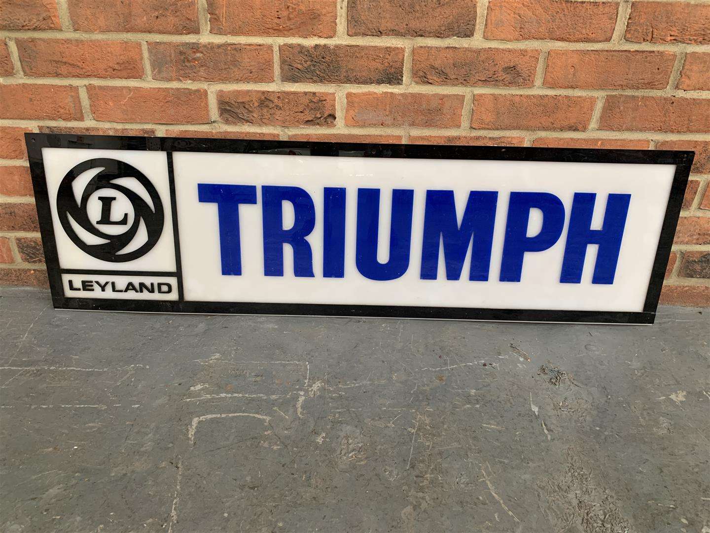 <p>Perspex Triumph Leyland Dealership Sign</p>