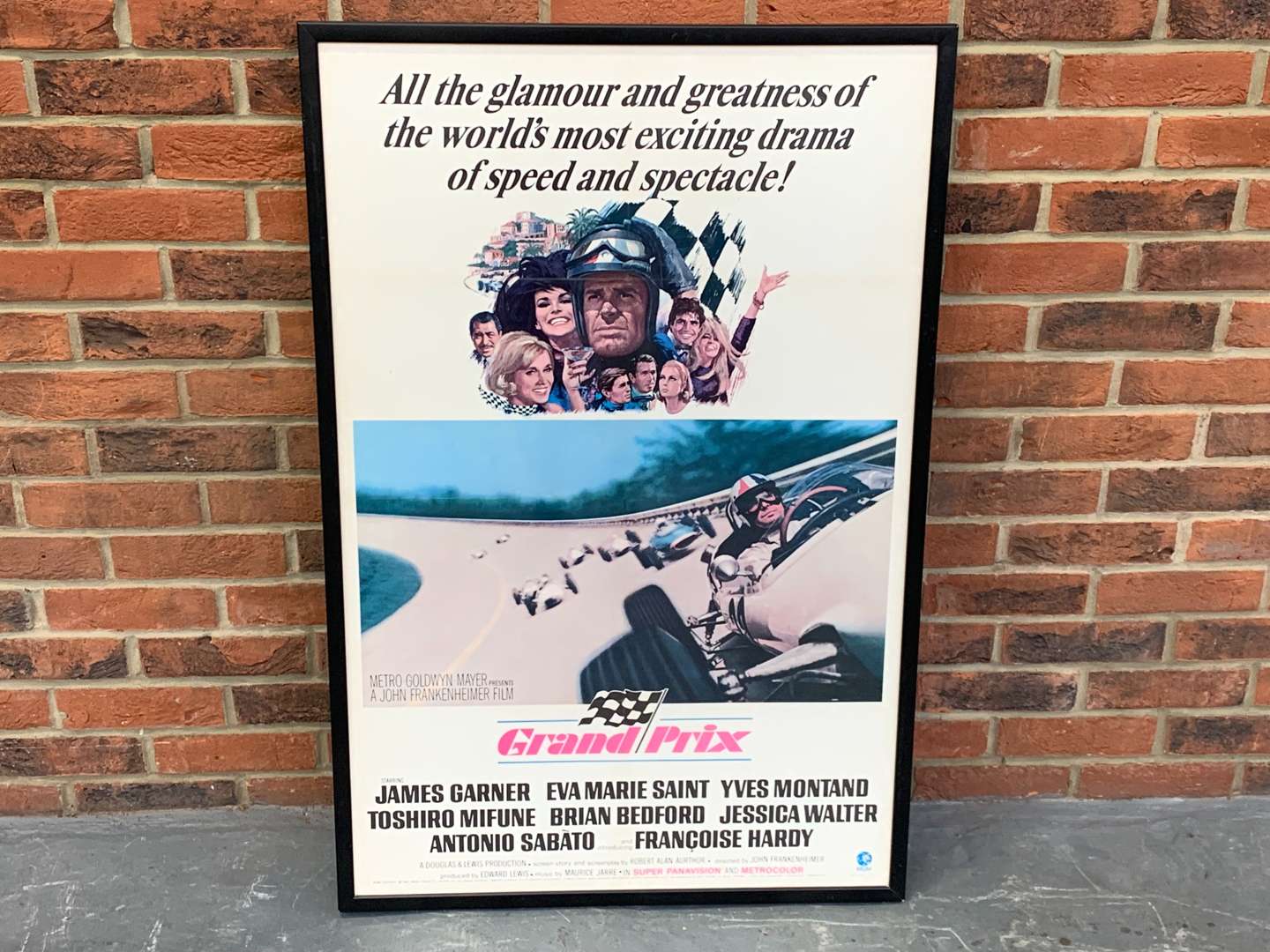 <p>Original 1967 UK Issue Framed Grand Prix Poster</p>