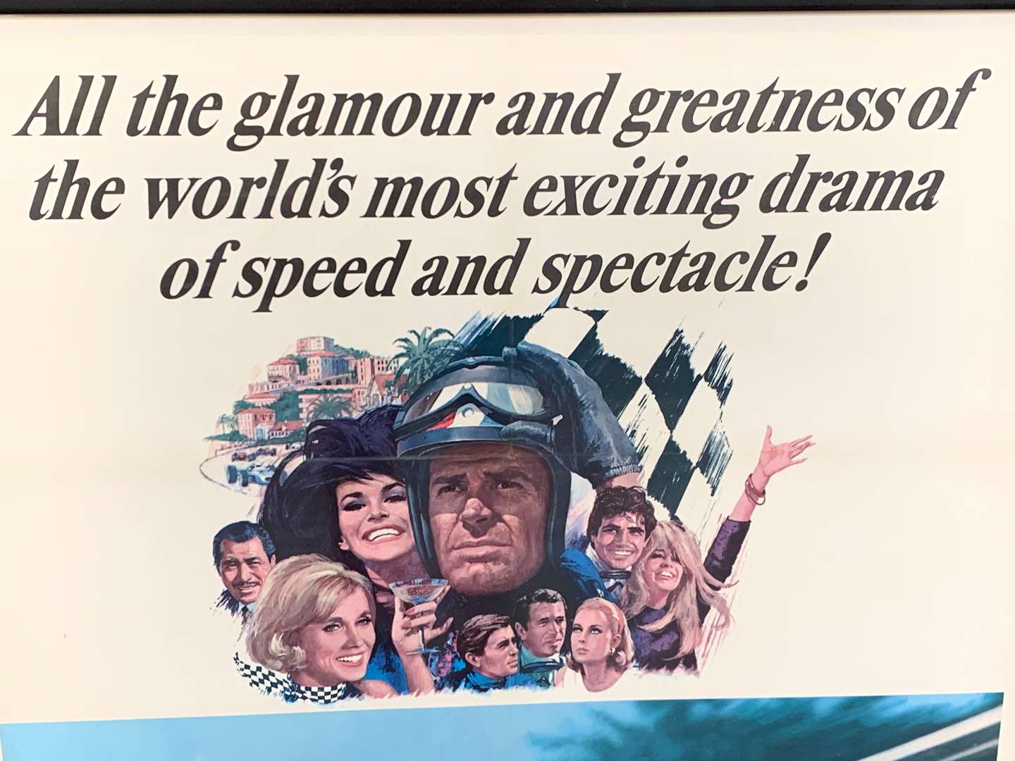 <p>Original 1967 UK Issue Framed Grand Prix Poster</p>