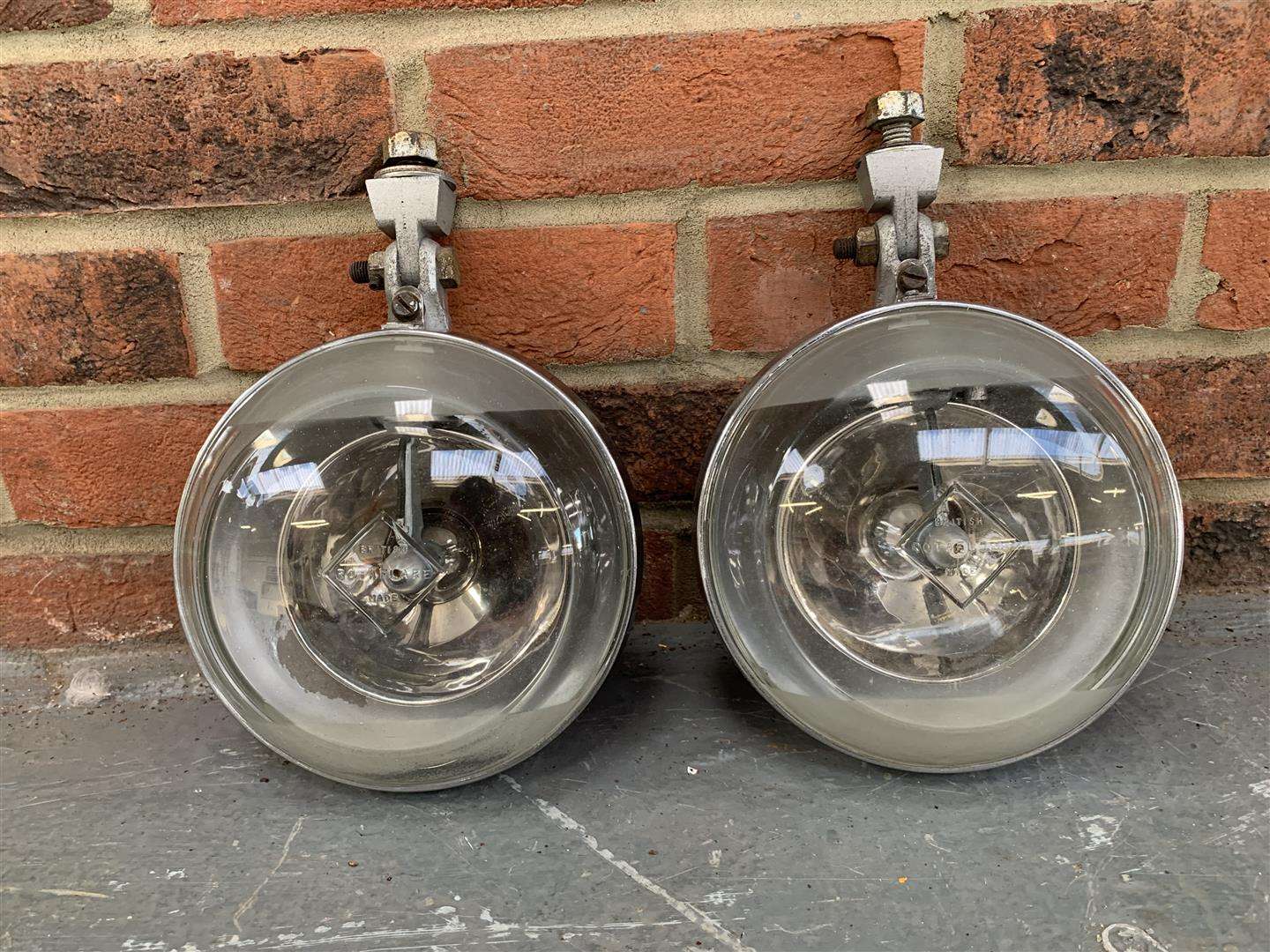 <p>A Pair Of Rotaflare 7 Inch Spot Lamps</p>