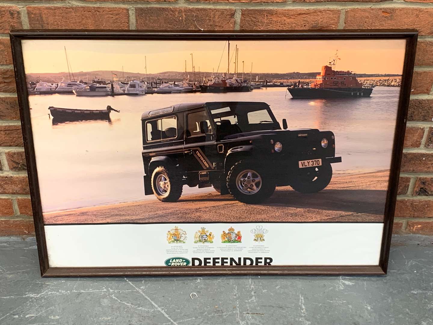 <p>Framed Land Rover Defender Poster</p>