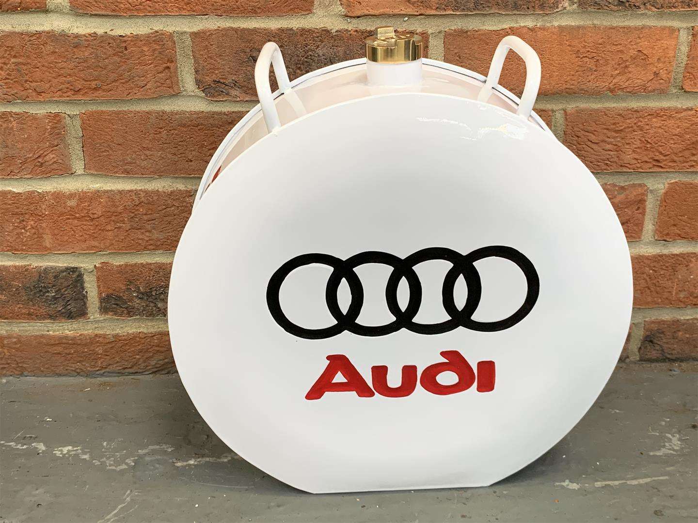 <p>Modern Audi Two Handled Fuel Can</p>