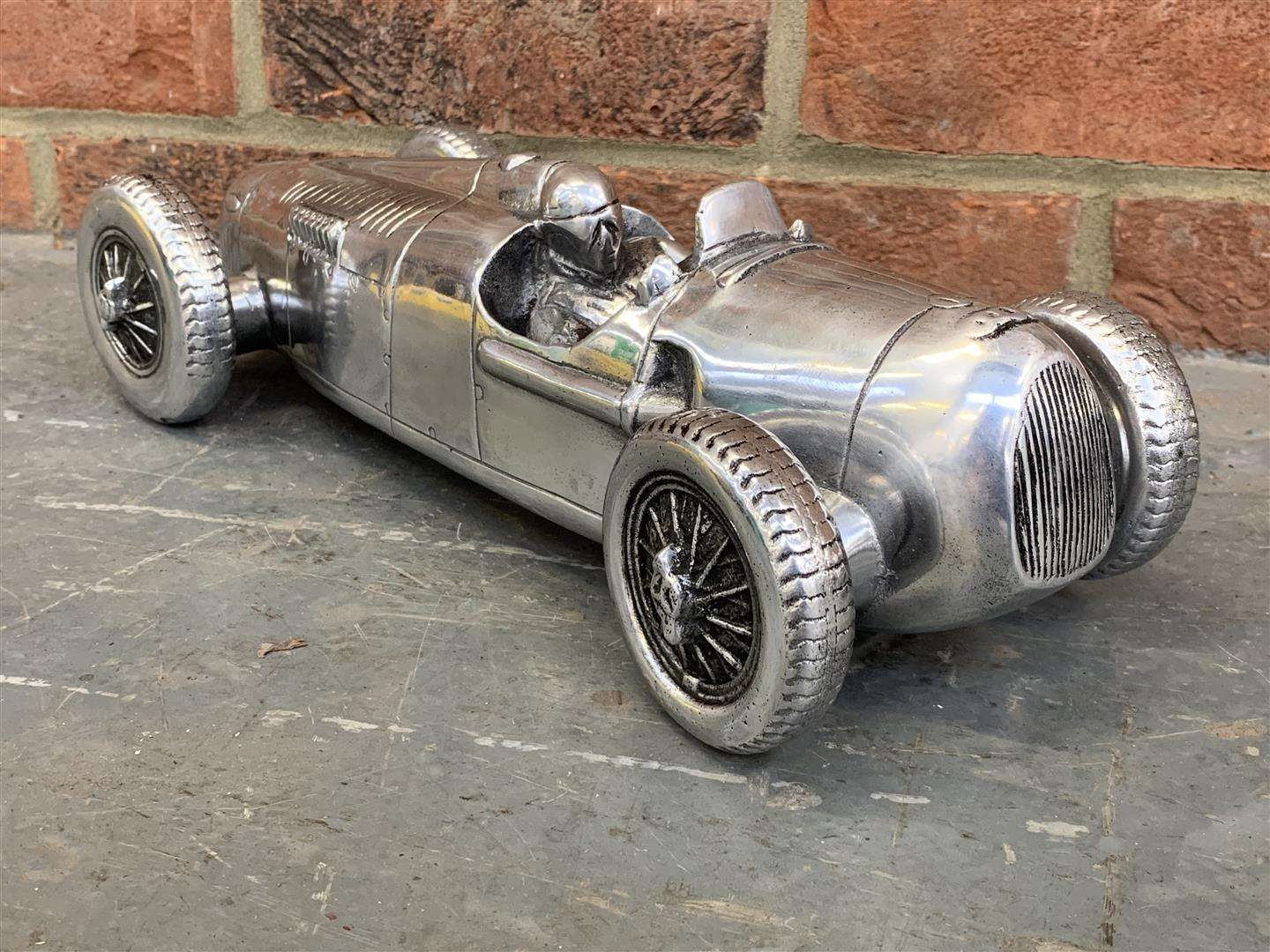 <p>Cast Aluminium Auto Union Race Car Model</p>