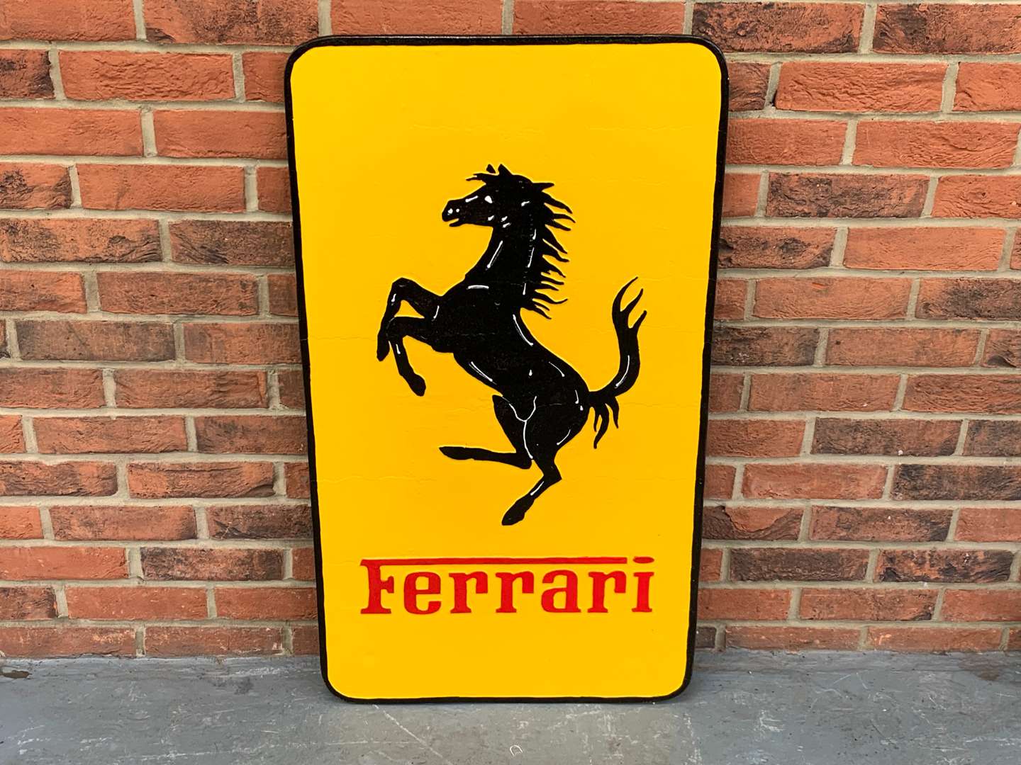 <p>Cast Aluminium Ferrari Sign</p>