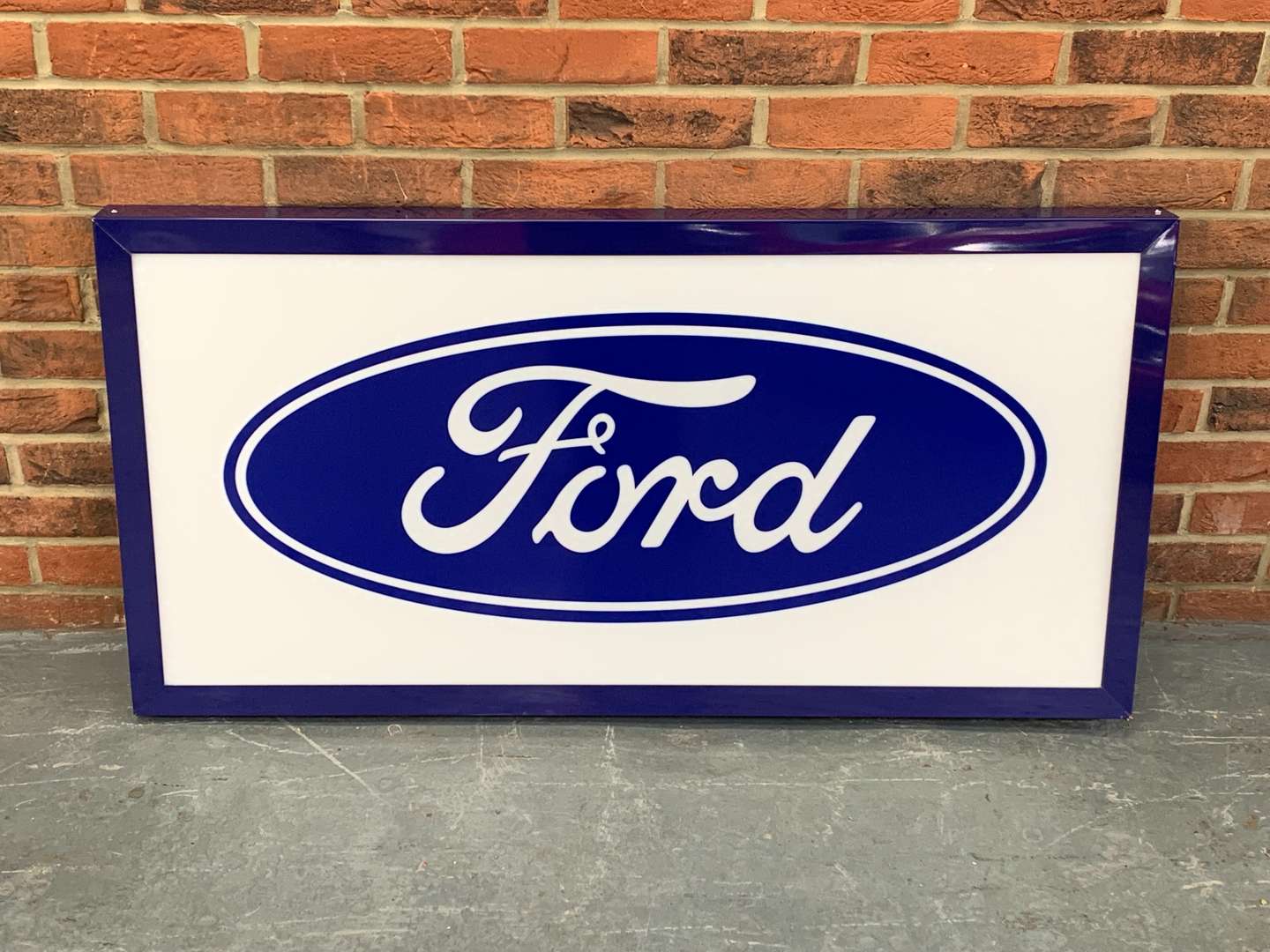 <p>Modern Illuminated Ford Display</p>
