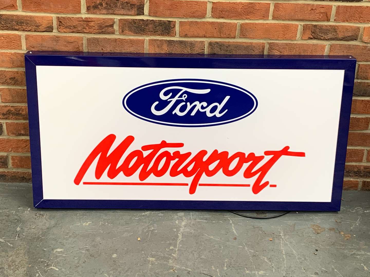 <p>Modern Illuminated Ford Motorsport Display&nbsp;</p>