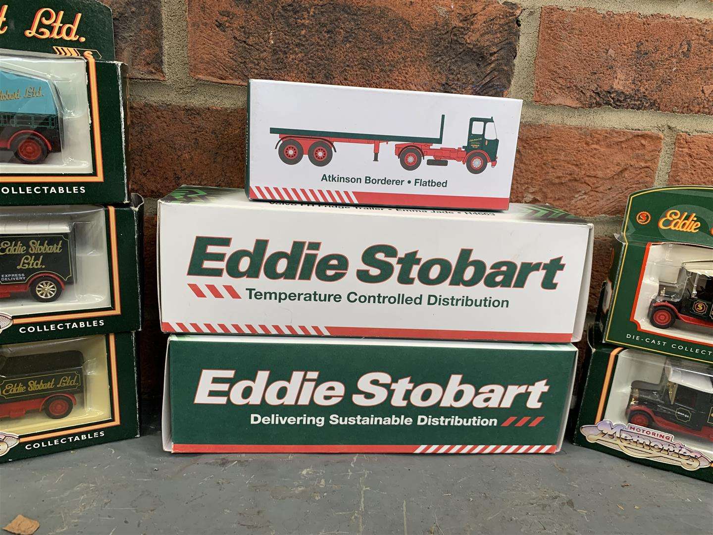 <p>Twelve Boxed Eddie Stobart Vehicles</p>