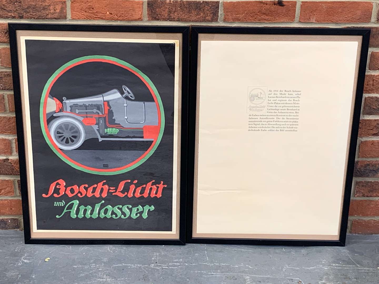 <p>Two Framed Bosch Posters</p>