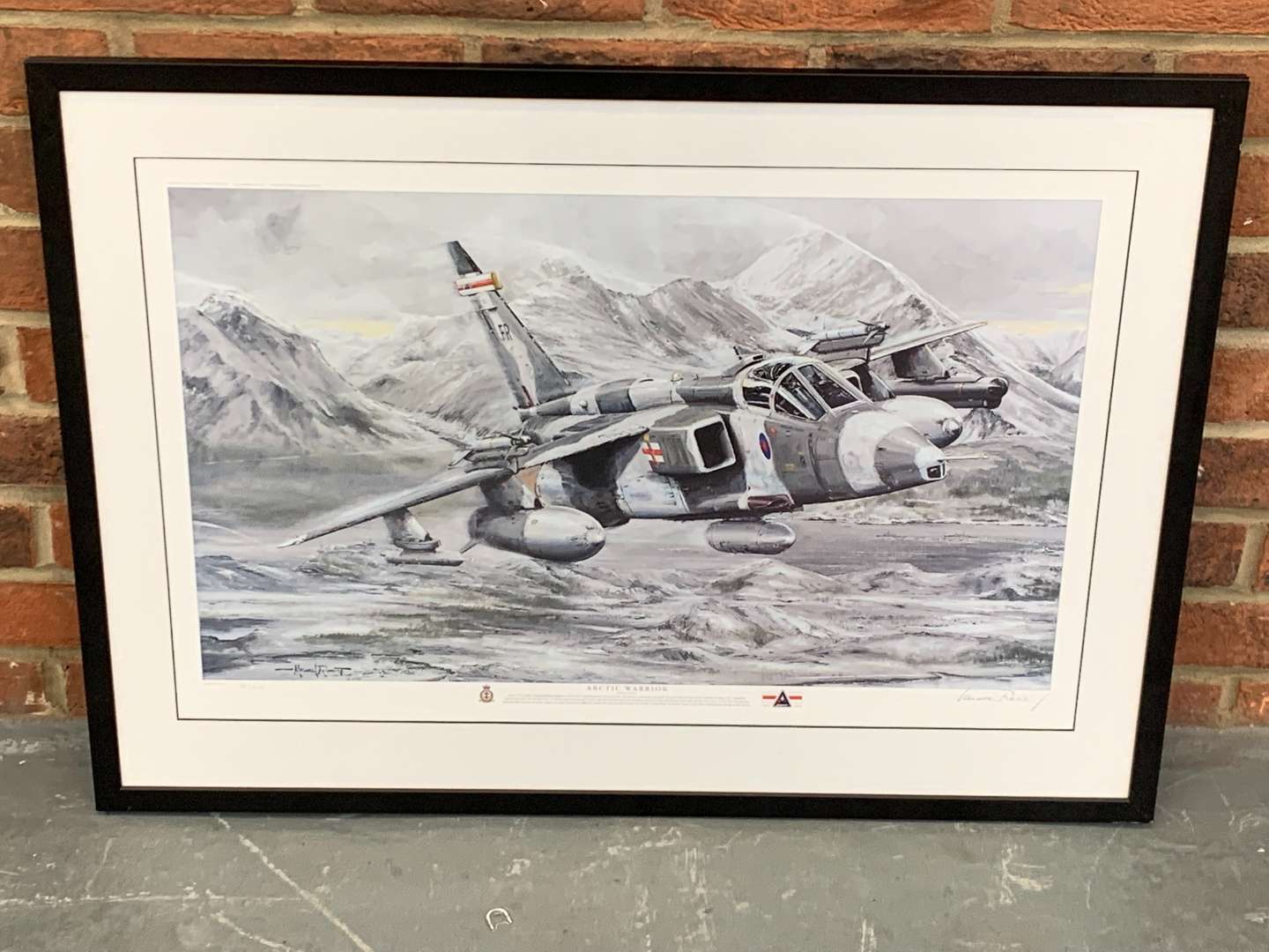 <p>Framed Arctic Warrior Print By Michael Rondot 38/200 Edition</p>