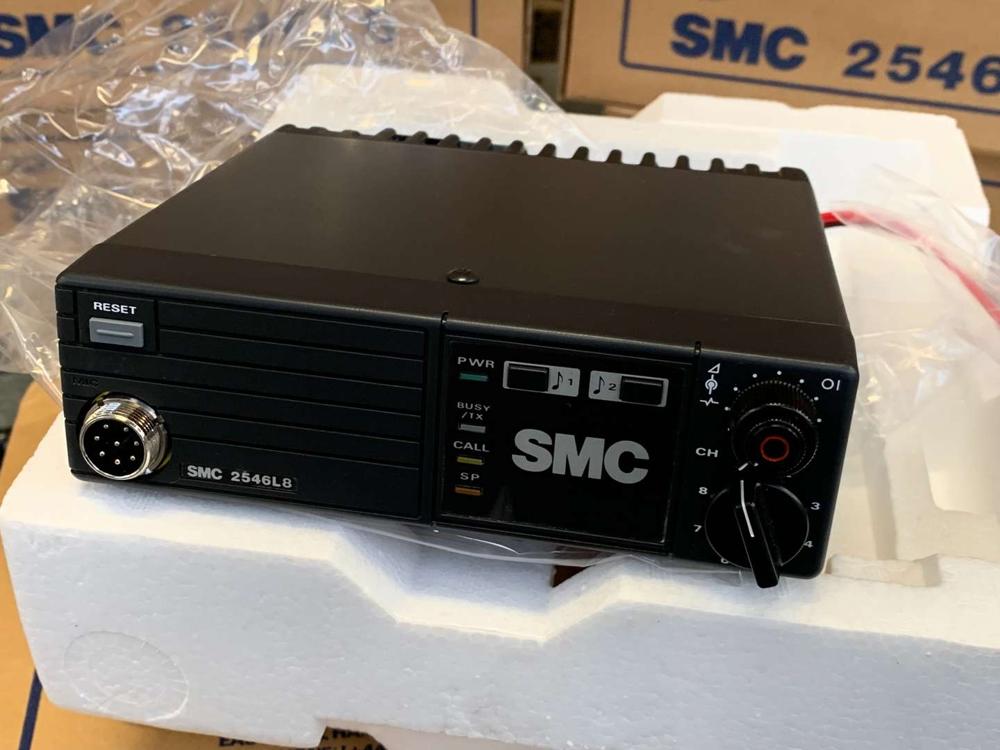 <p>Ten SMC Two Way Radios Model 2546L8</p>