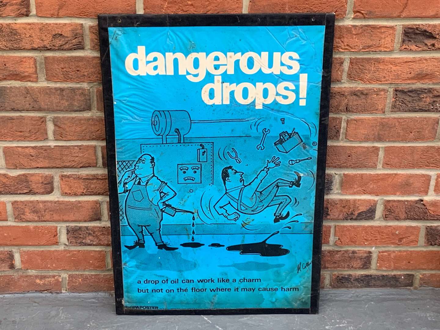 <p>Metal Backed Poster “Dangerous Drops”</p>