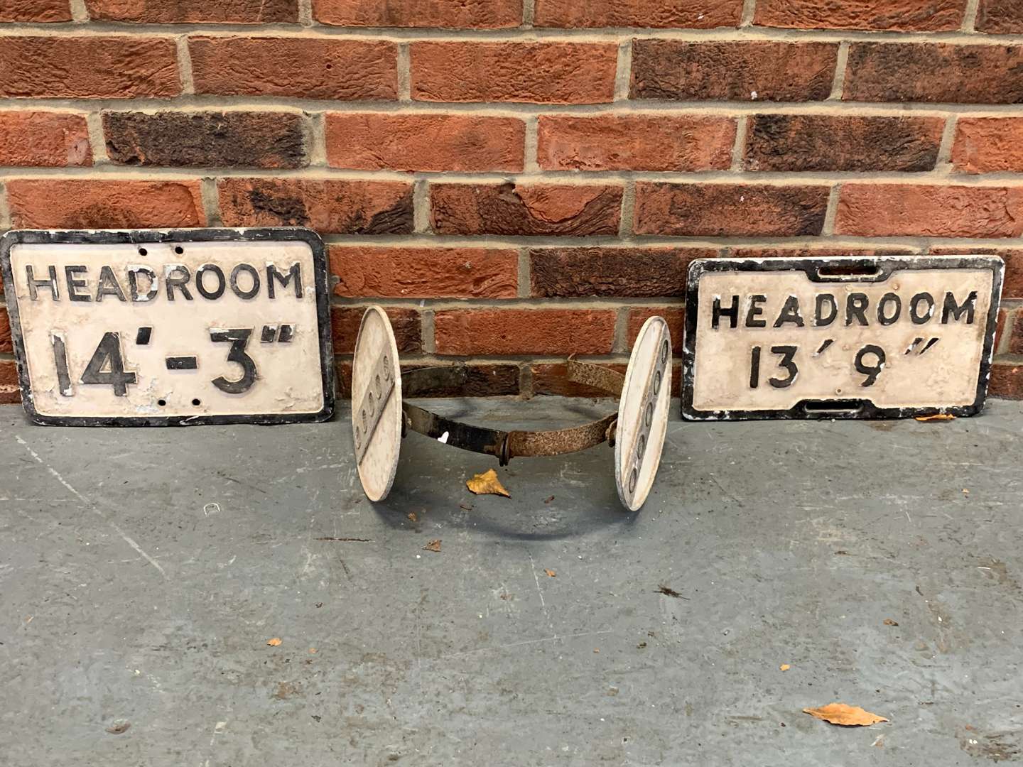 <p>Three Vintage Cast Aluminium Road Signs</p>