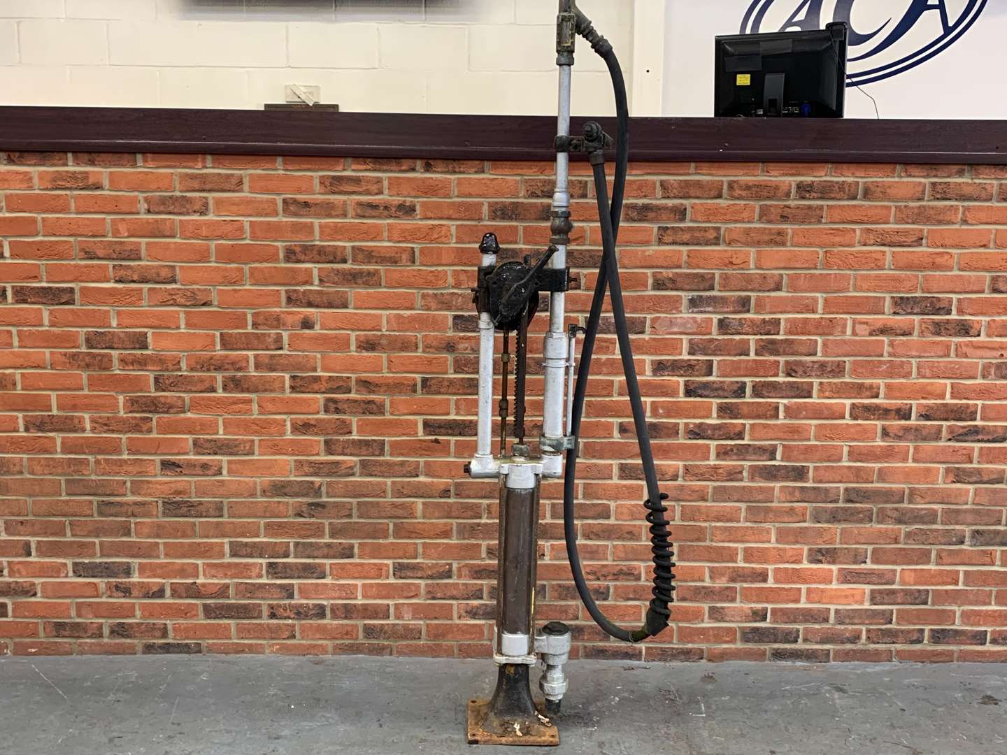 <p>Vintage Hand Cranked Petrol Pump</p>