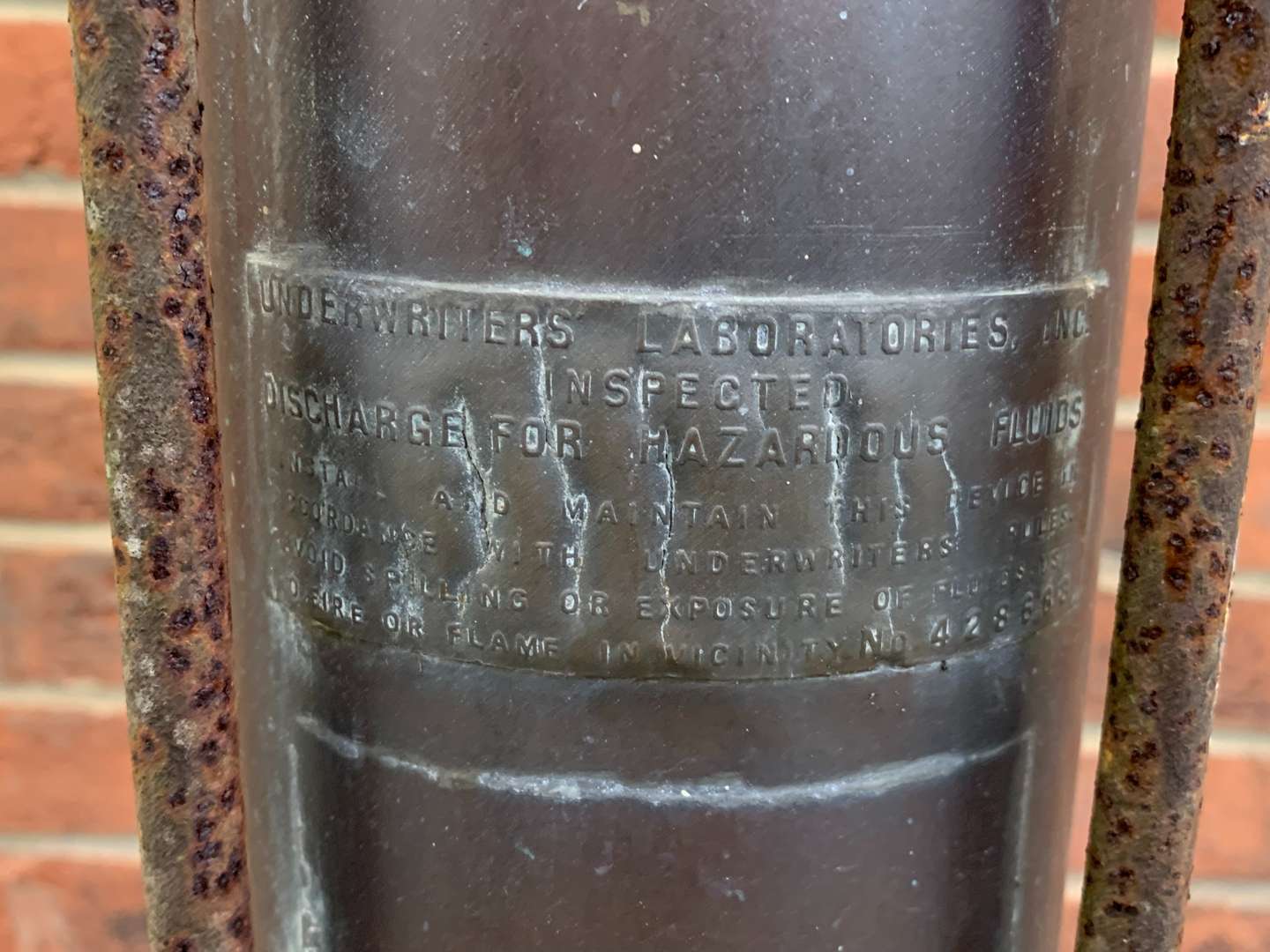 <p>Vintage Hand Cranked Petrol Pump</p>
