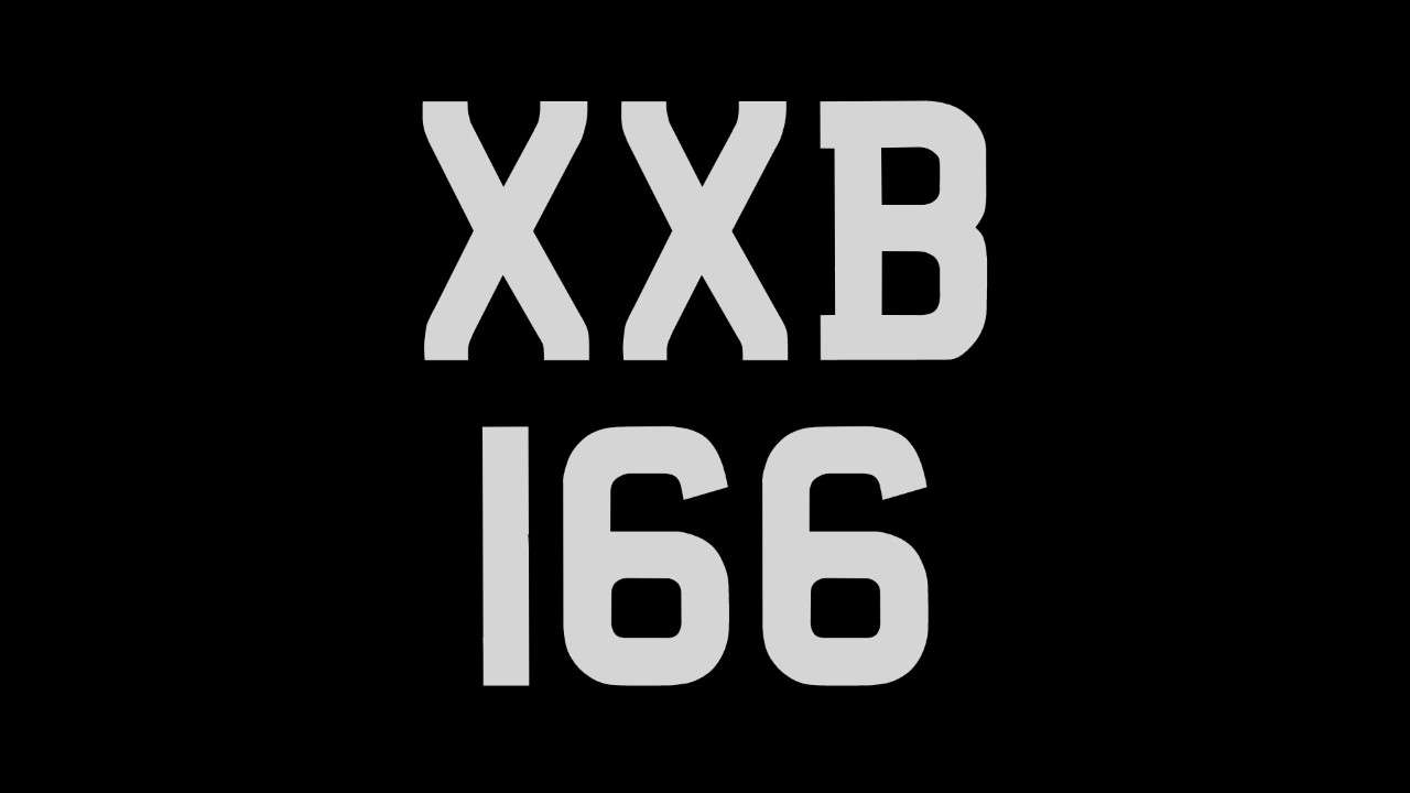 <p>XXB 166 Registration number&nbsp;</p>