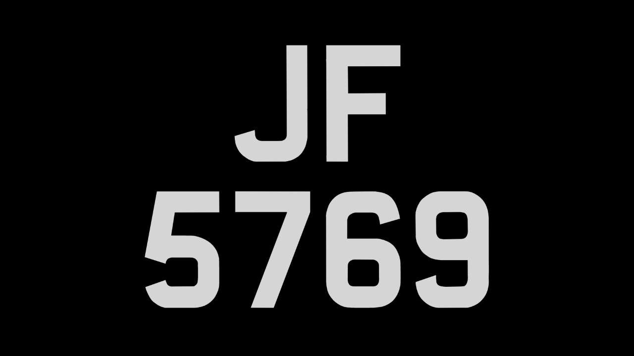<p>JF 5769 Registration number&nbsp;</p>