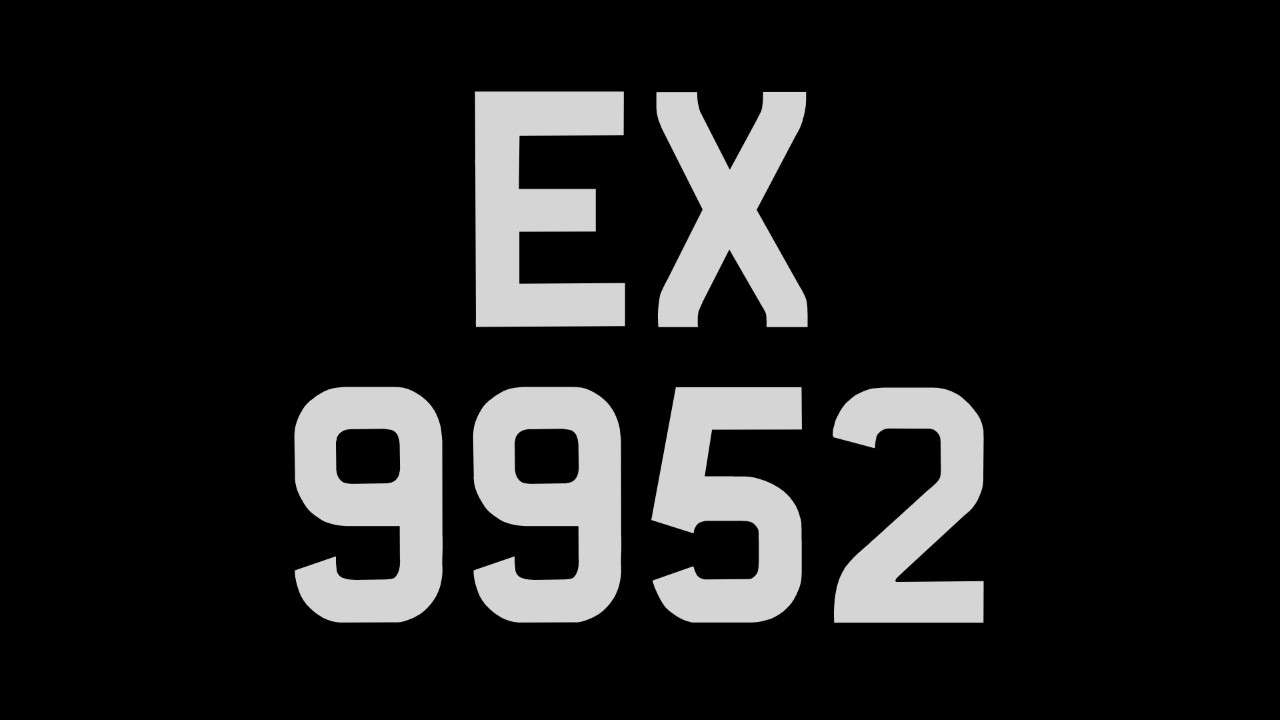 <p>EX 9952 Registration number&nbsp;</p>