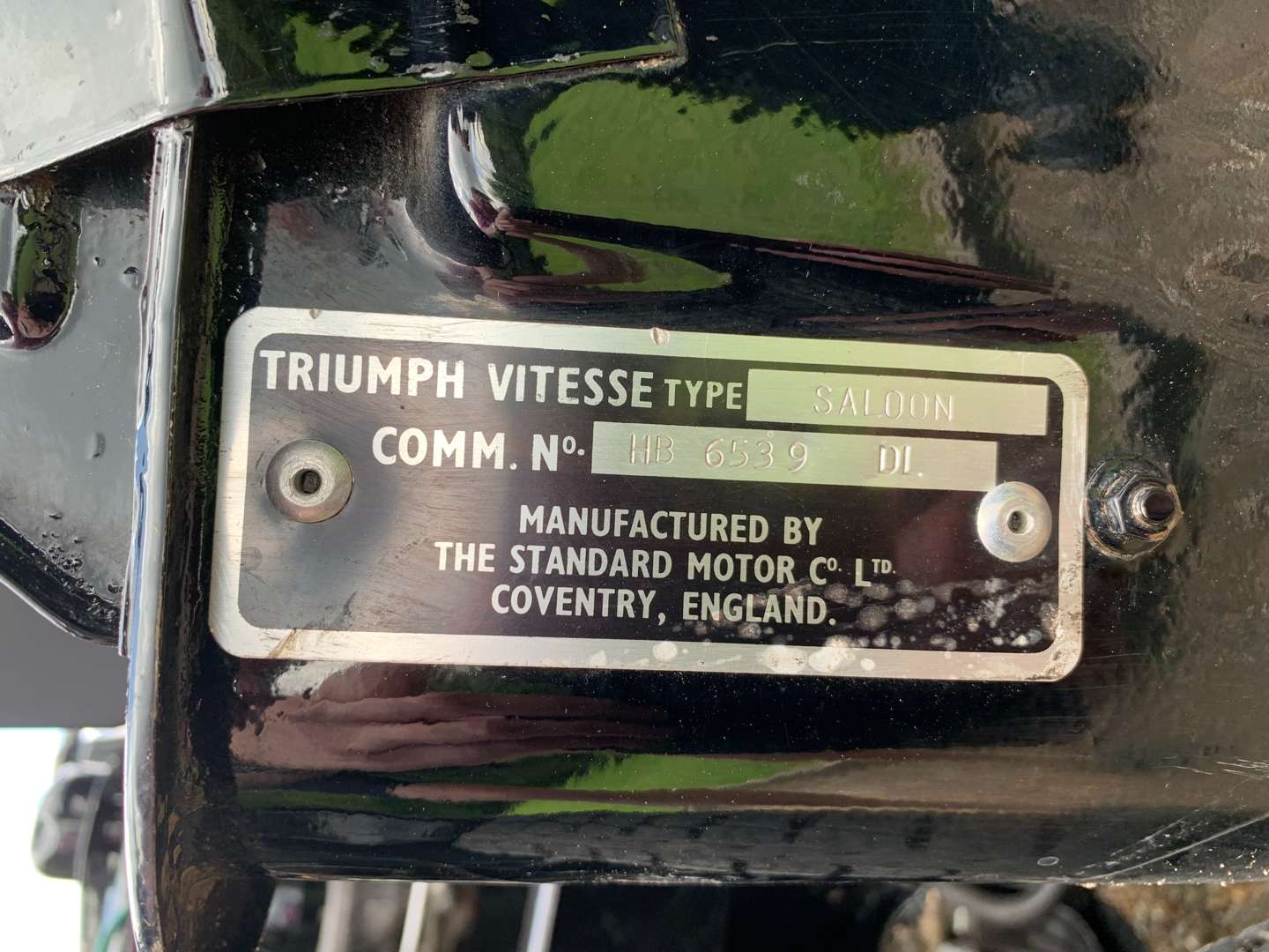 <p>1963 TRIUMPH VITESSE 6</p>