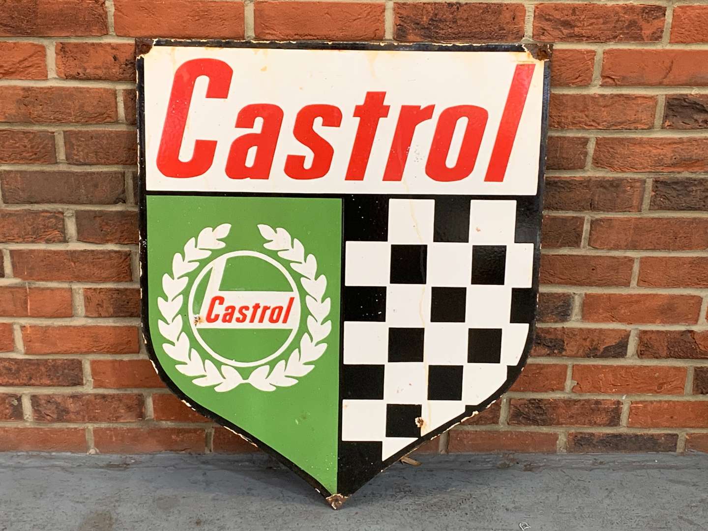 <p>Castrol Enamel Shield Sign</p>
