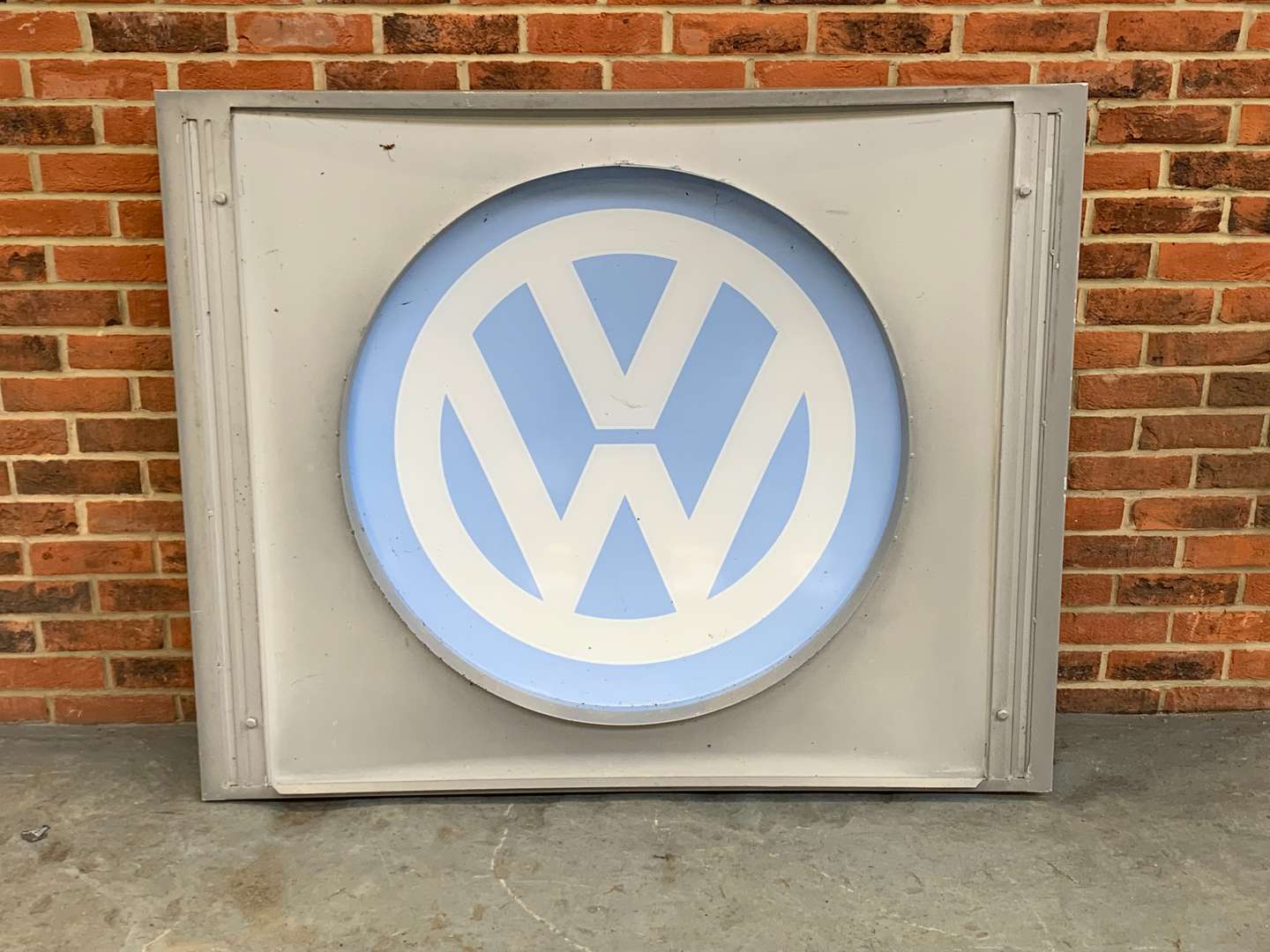 <p>VW Convex Dealership Sign</p>