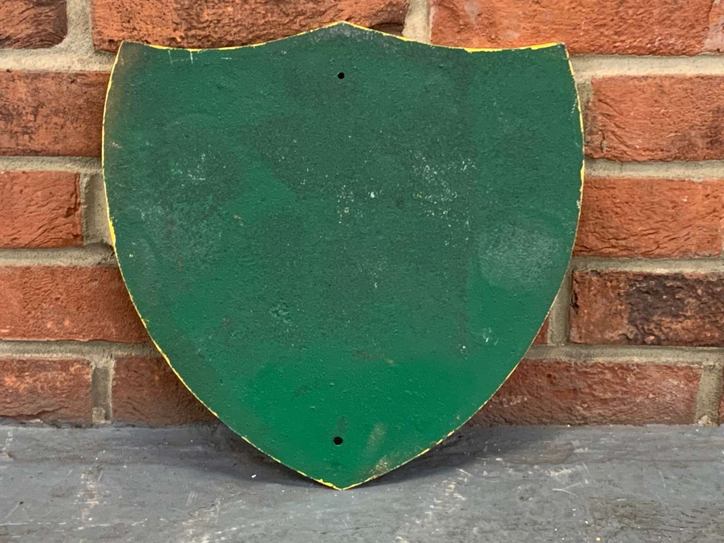 <p>BP Cast Iron Shield Sign</p>