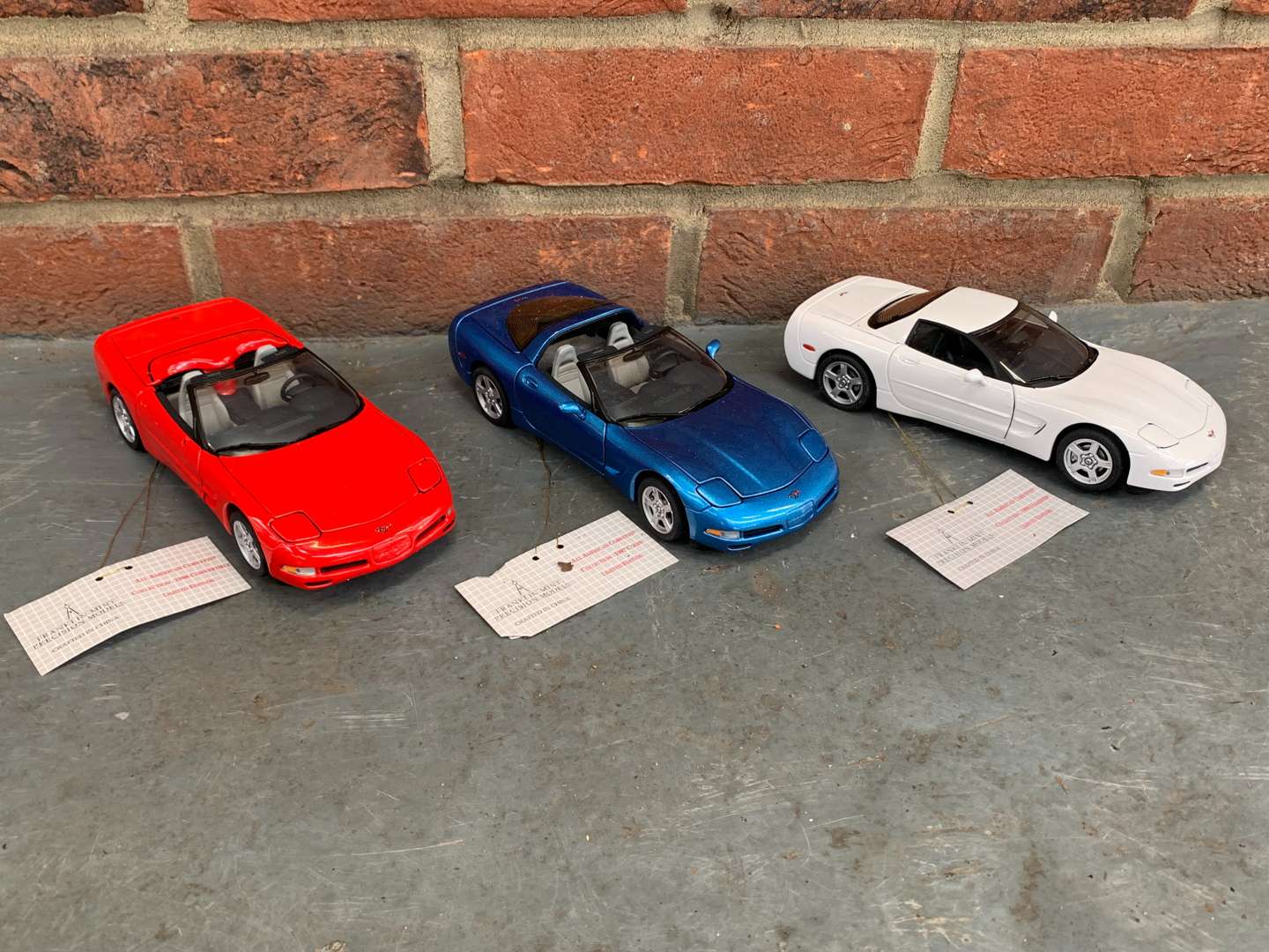 <p>Three Boxed Franklin Mint Corvette Model Cars</p>