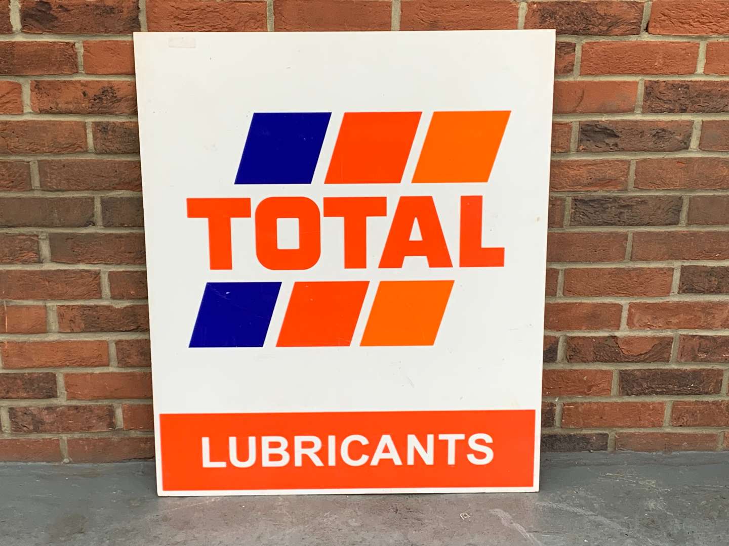 <p>Total Lubricants Plastic Sign</p>