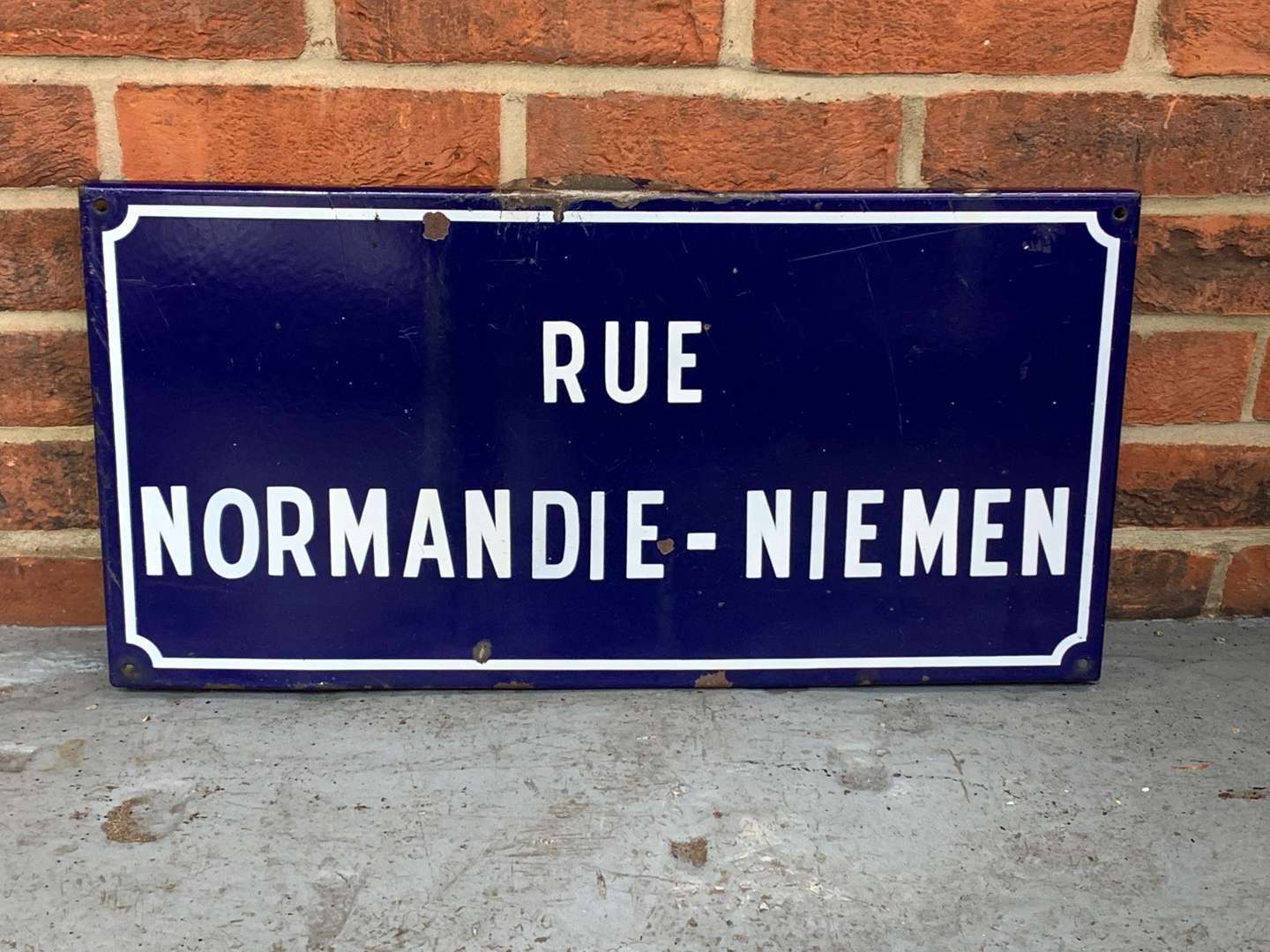 <p>Rue Normandie-Niemen French Street Sign</p>