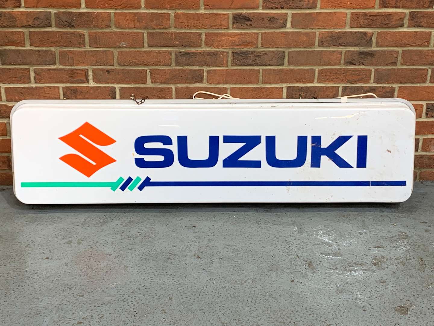 <p>Suzuki Illuminated Dealership Hanging Sign</p>