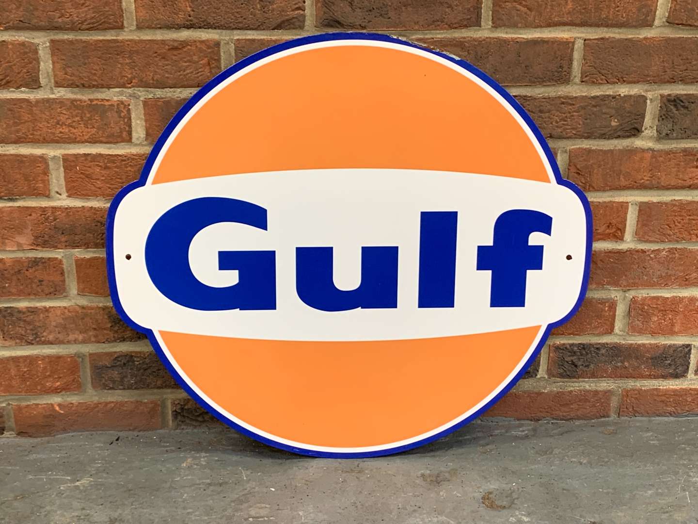 <p>Gulf Emblem Metal Sign</p>