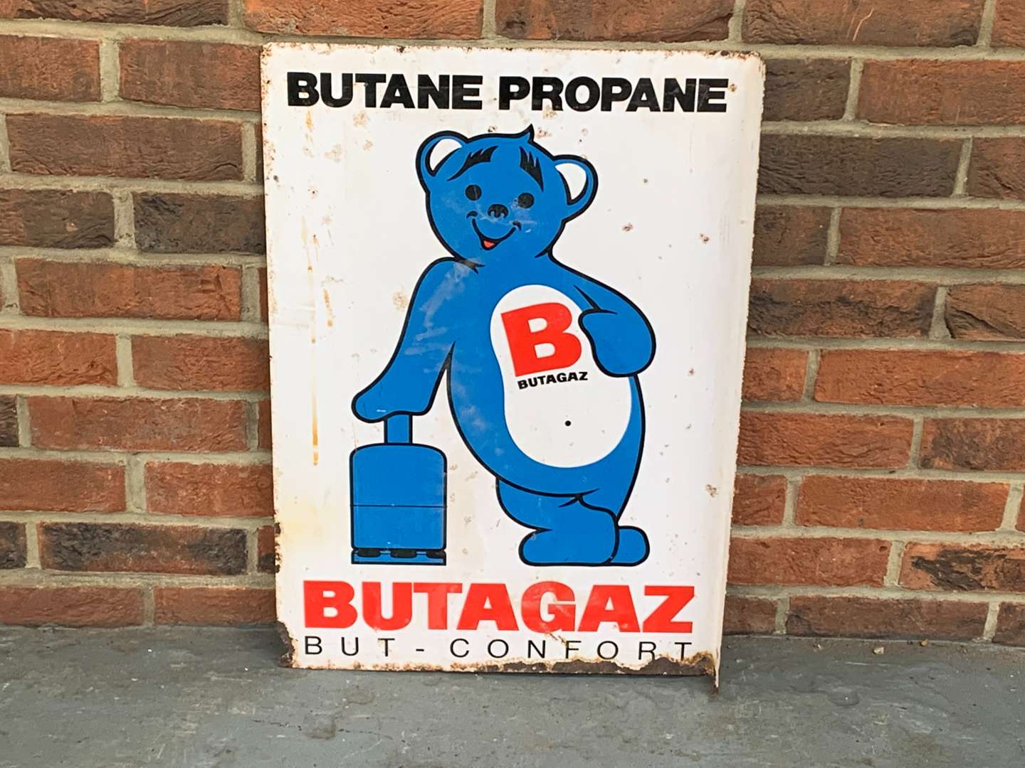 <p>Butane Propane Metal Flange Sign</p>