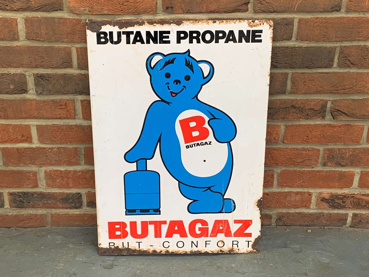 <p>Butane Propane Metal Flange Sign</p>