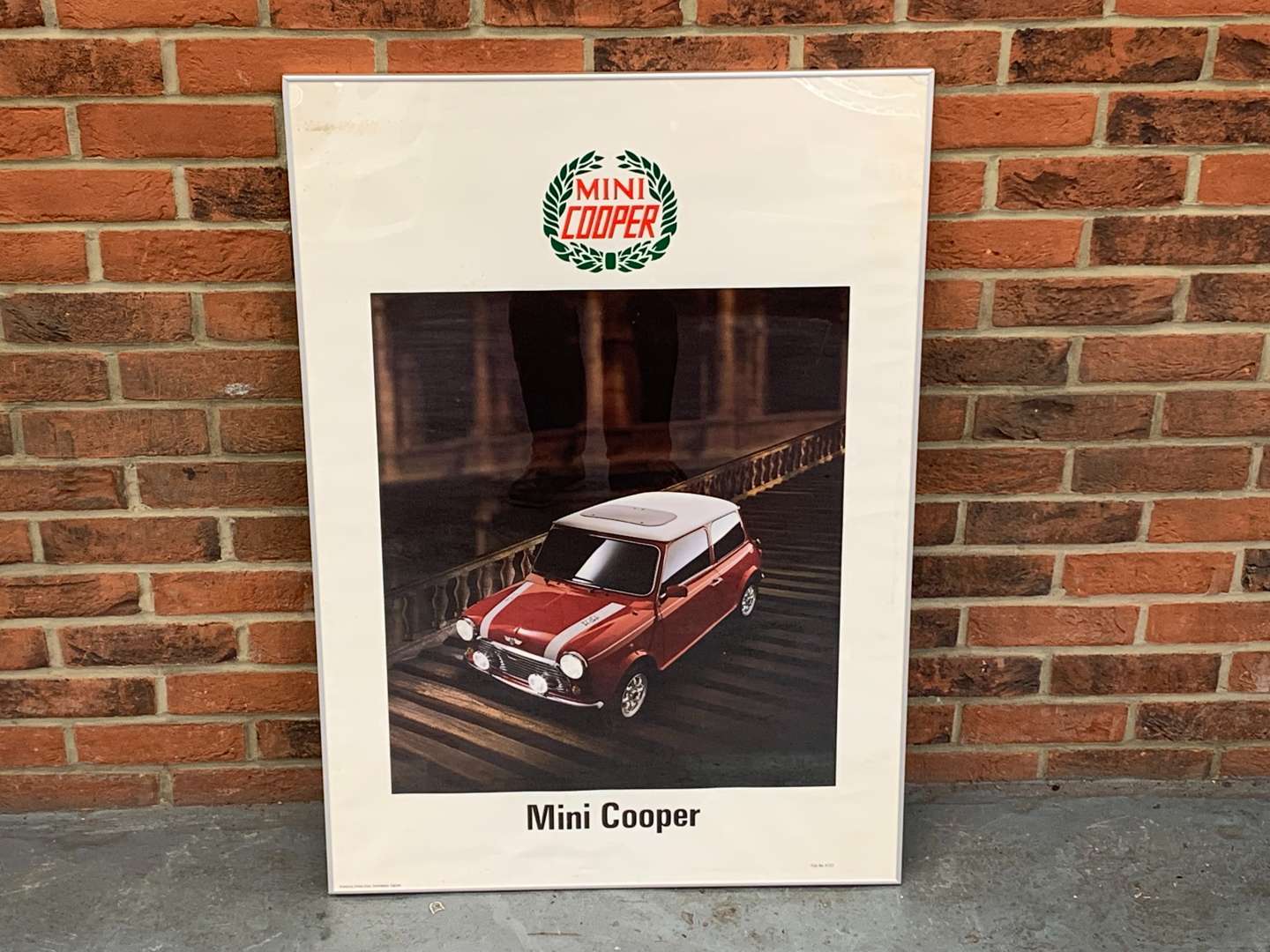 <p>Framed Original 1990 Rover Mini Cooper Poster</p>