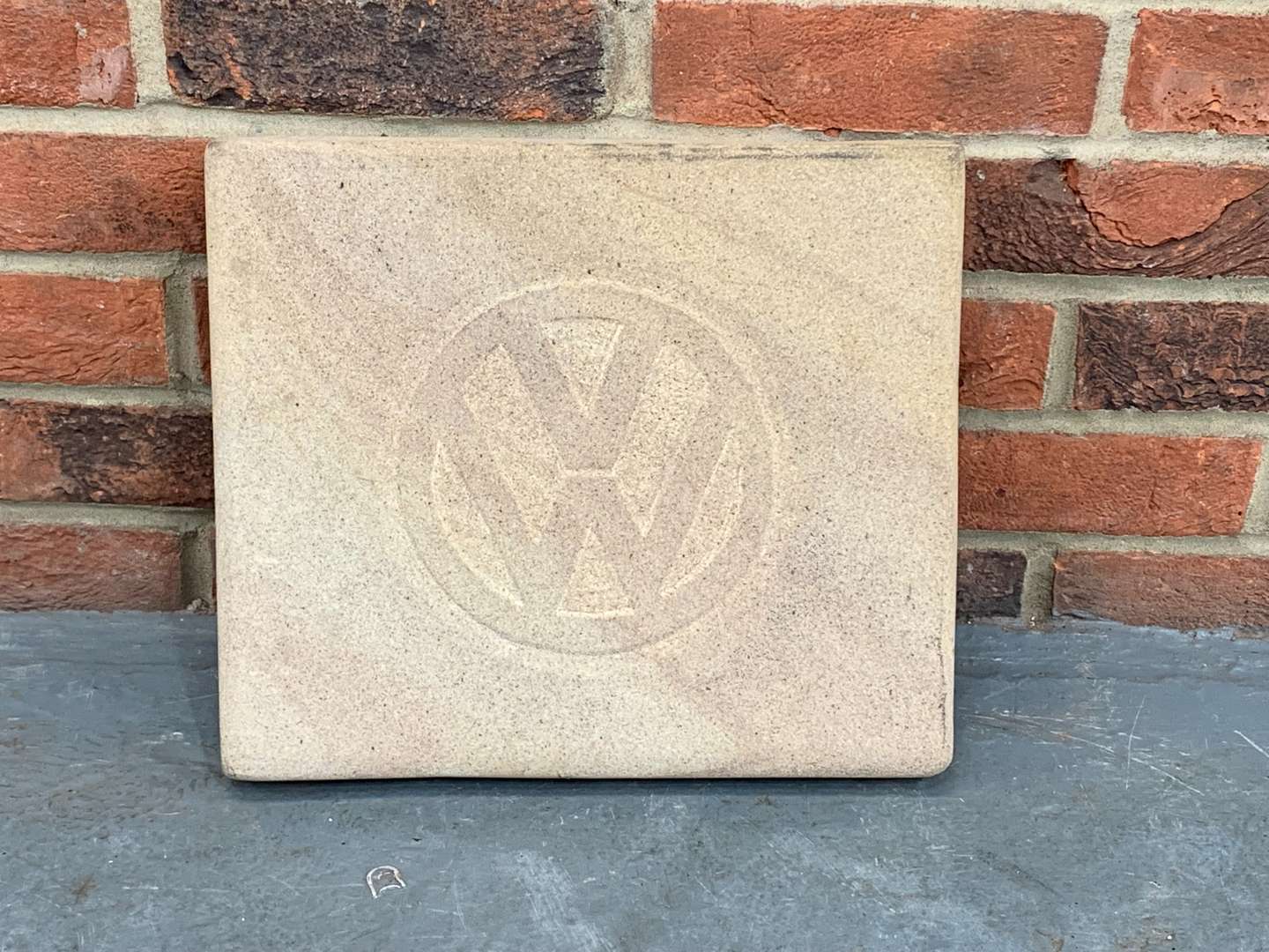 <p>Carved Stone VW Emblem Tile</p>
