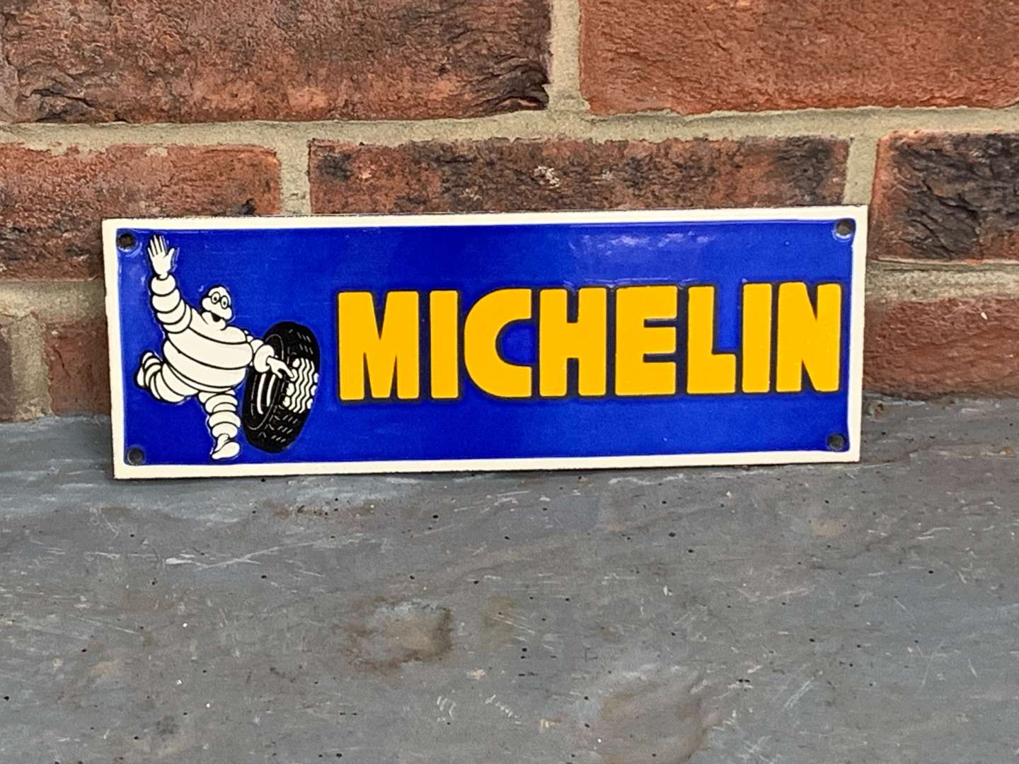 <p>Michelin Small Enamel Sign</p>