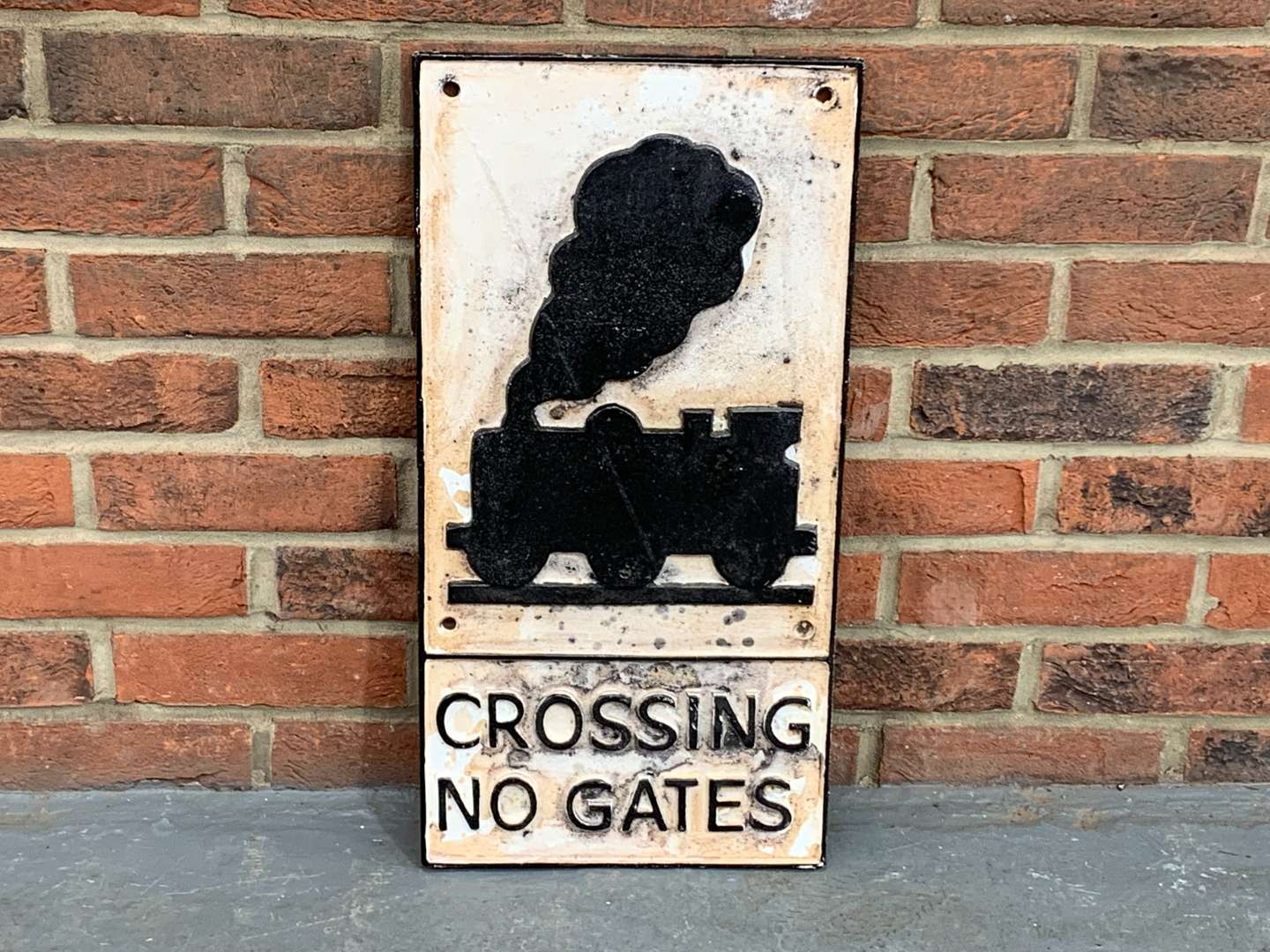 <p>Railway Cast Iron Crossing No Gates</p>