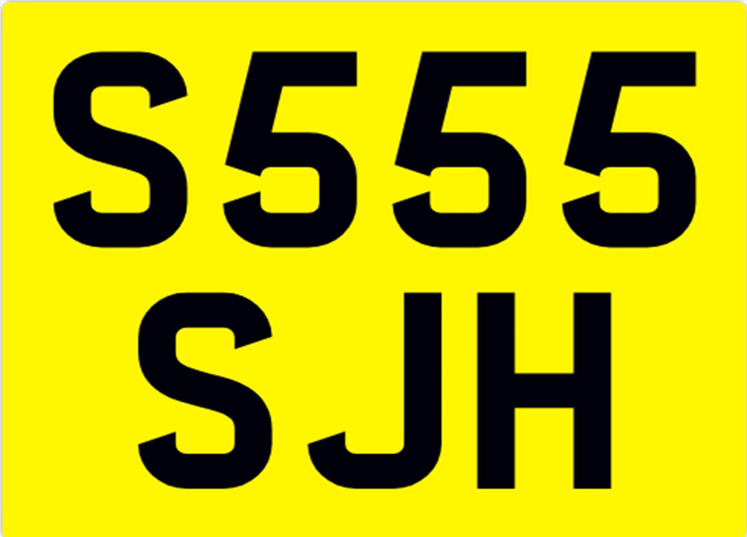 <p>&nbsp; S555 SJH Registration Number&nbsp;</p>